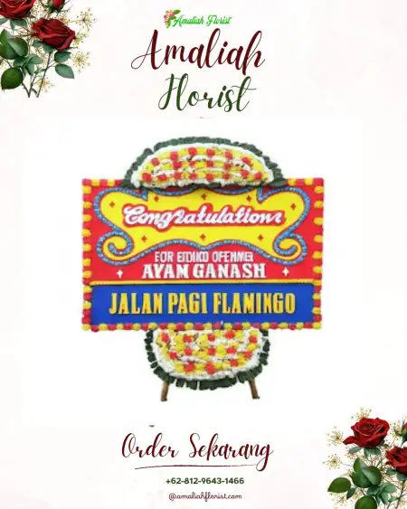 Sewa Papan Bunga Maroko